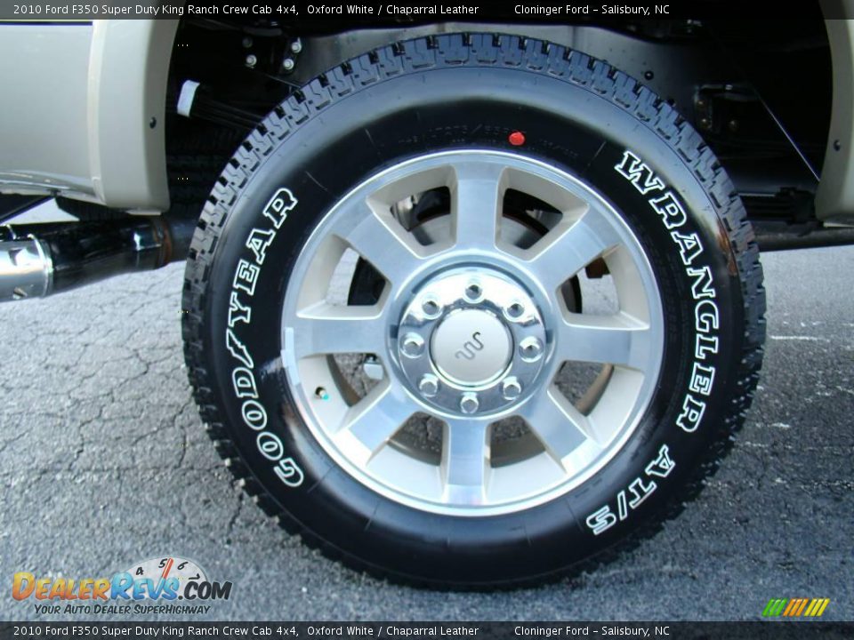 2010 Ford F350 Super Duty King Ranch Crew Cab 4x4 Oxford White / Chaparral Leather Photo #16