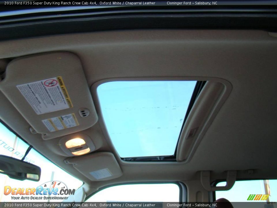 2010 Ford F350 Super Duty King Ranch Crew Cab 4x4 Oxford White / Chaparral Leather Photo #20