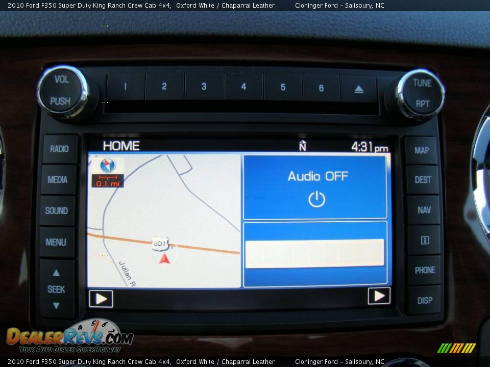 2010 Ford F350 Super Duty King Ranch Crew Cab 4x4 Oxford White / Chaparral Leather Photo #23