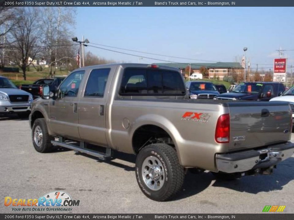 2006 Ford F350 Super Duty XLT Crew Cab 4x4 Arizona Beige Metallic / Tan Photo #2