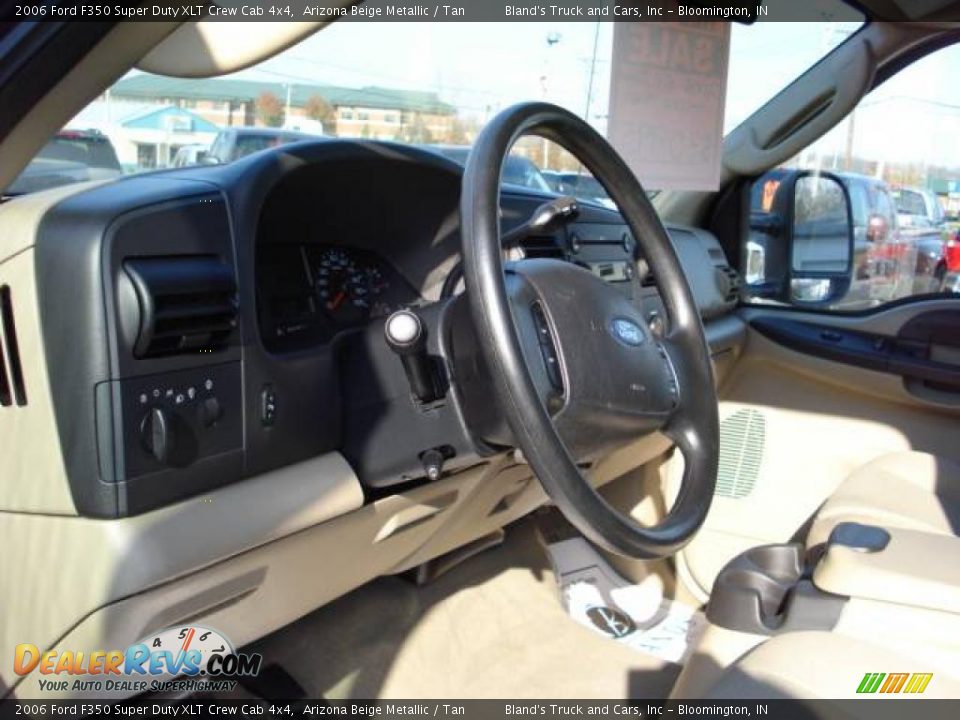 2006 Ford F350 Super Duty XLT Crew Cab 4x4 Arizona Beige Metallic / Tan Photo #5