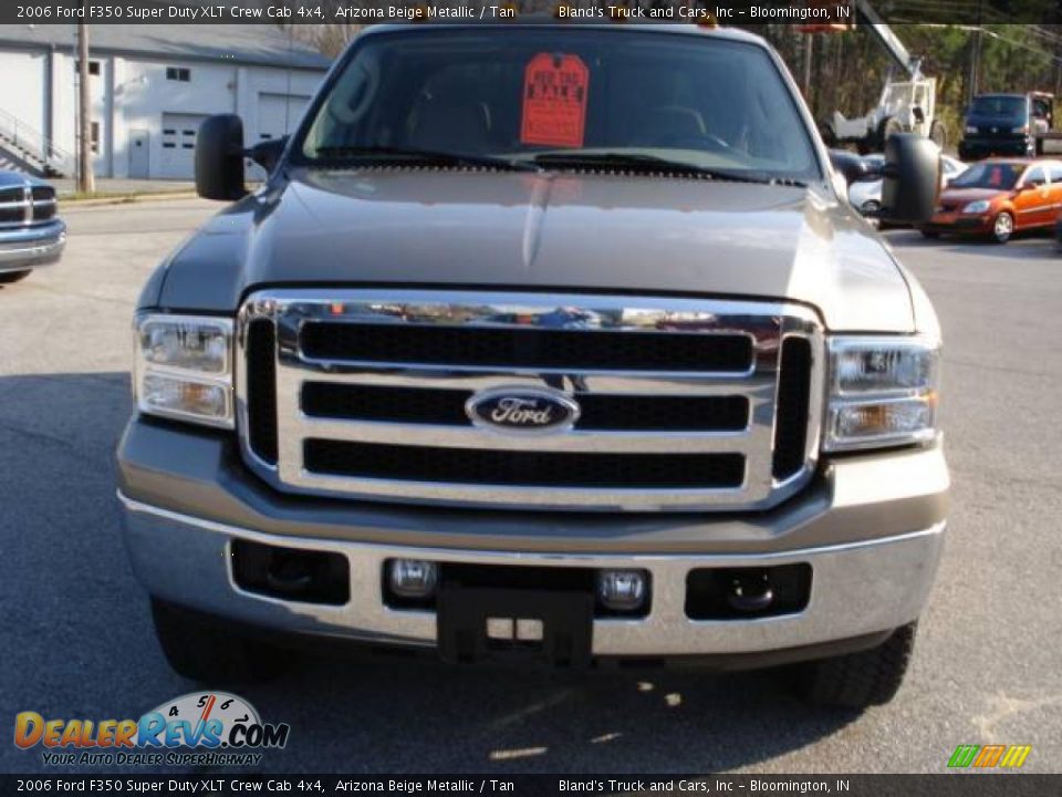 2006 Ford F350 Super Duty XLT Crew Cab 4x4 Arizona Beige Metallic / Tan Photo #6