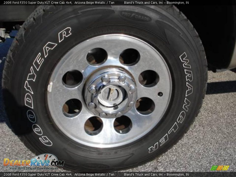 2006 Ford F350 Super Duty XLT Crew Cab 4x4 Arizona Beige Metallic / Tan Photo #9