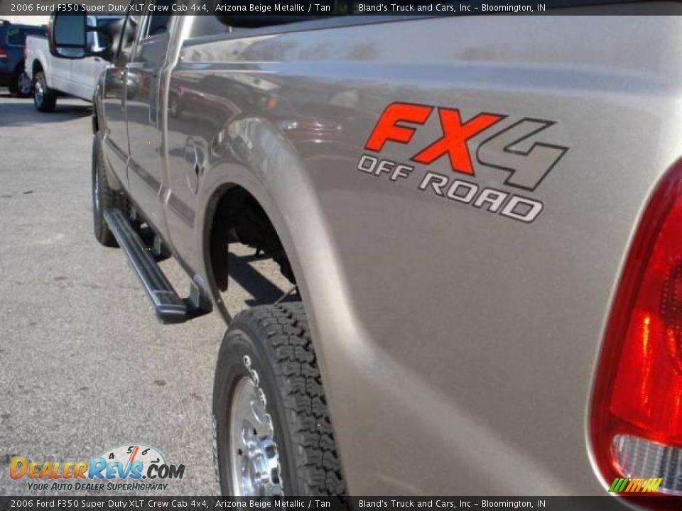 2006 Ford F350 Super Duty XLT Crew Cab 4x4 Arizona Beige Metallic / Tan Photo #11