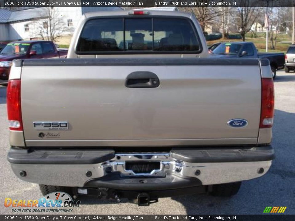 2006 Ford F350 Super Duty XLT Crew Cab 4x4 Arizona Beige Metallic / Tan Photo #12