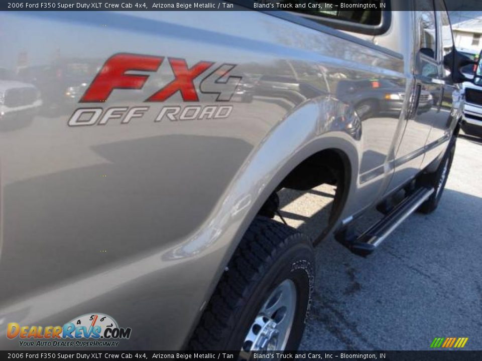 2006 Ford F350 Super Duty XLT Crew Cab 4x4 Arizona Beige Metallic / Tan Photo #15