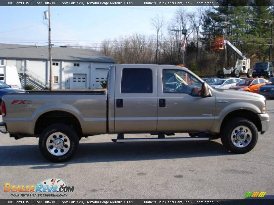 2006 Ford F350 Super Duty XLT Crew Cab 4x4 Arizona Beige Metallic / Tan Photo #18