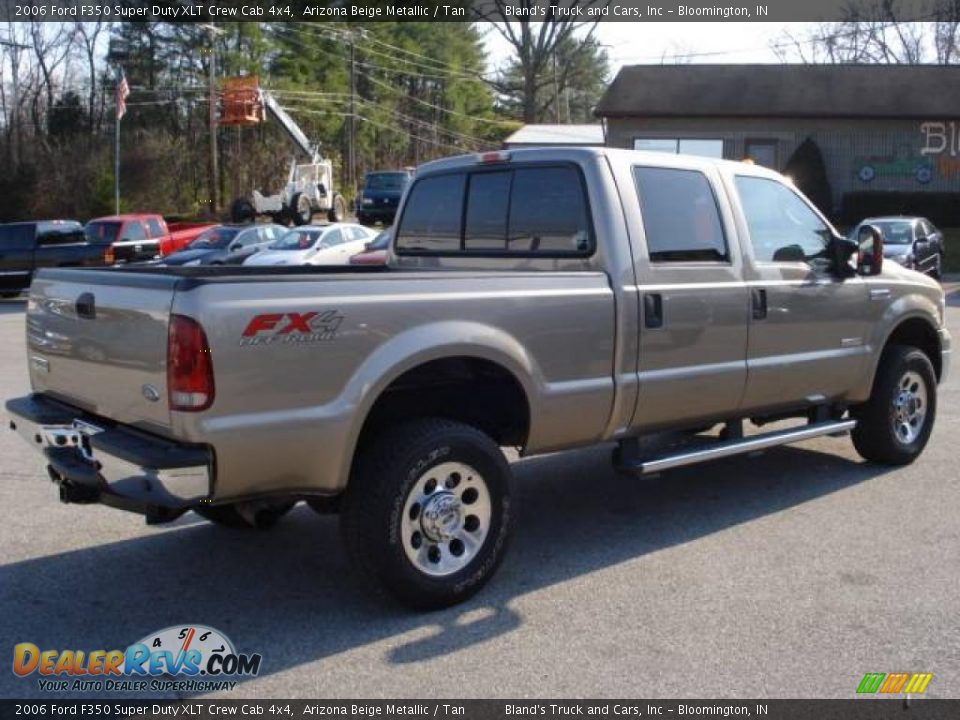 2006 Ford F350 Super Duty XLT Crew Cab 4x4 Arizona Beige Metallic / Tan Photo #19