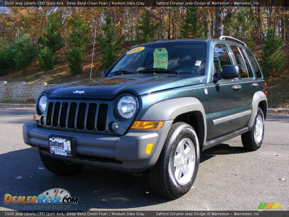 2006 Jeep Liberty CRD Sport 4x4 Deep Beryl Green Pearl / Medium Slate Gray Photo #1