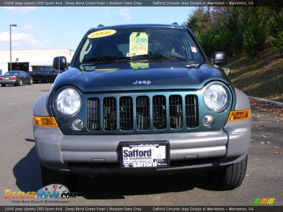 2006 Jeep Liberty CRD Sport 4x4 Deep Beryl Green Pearl / Medium Slate Gray Photo #2