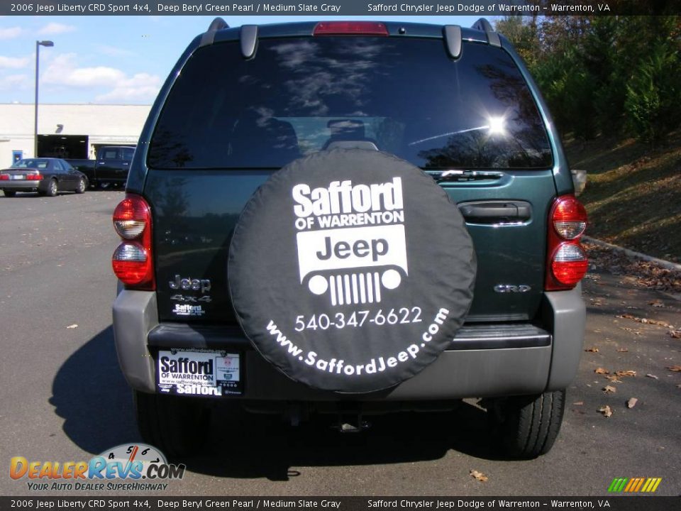 2006 Jeep Liberty CRD Sport 4x4 Deep Beryl Green Pearl / Medium Slate Gray Photo #6