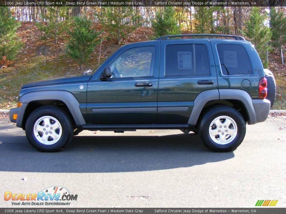 2006 Jeep Liberty CRD Sport 4x4 Deep Beryl Green Pearl / Medium Slate Gray Photo #8