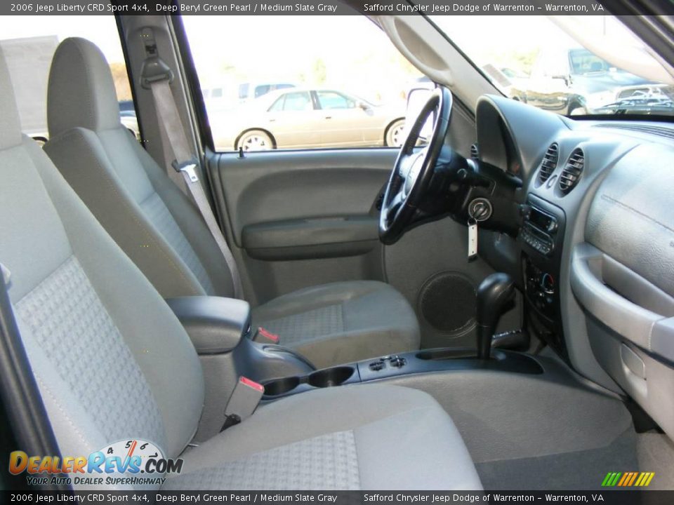 2006 Jeep Liberty CRD Sport 4x4 Deep Beryl Green Pearl / Medium Slate Gray Photo #22
