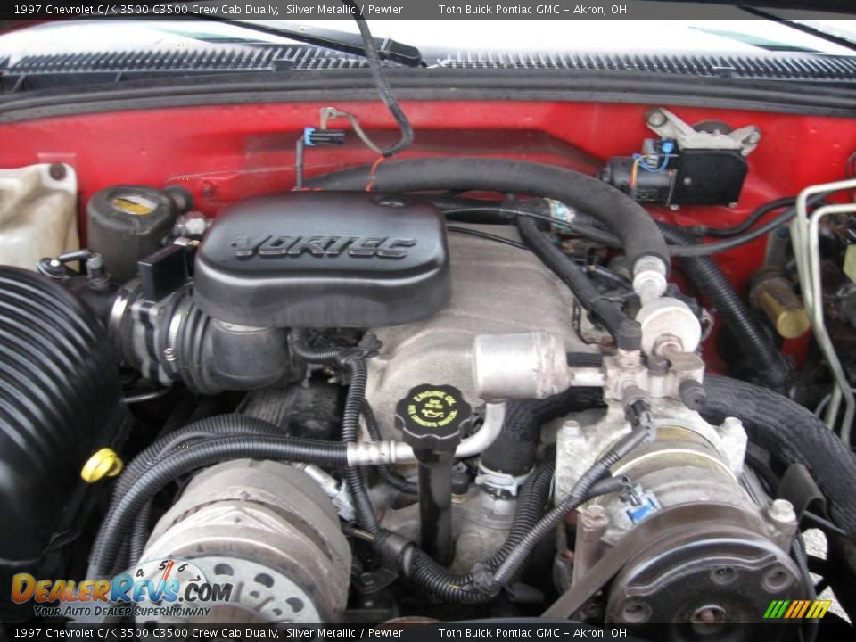 1997 Chevrolet C/K 3500 C3500 Crew Cab Dually Silver Metallic / Pewter Photo #22