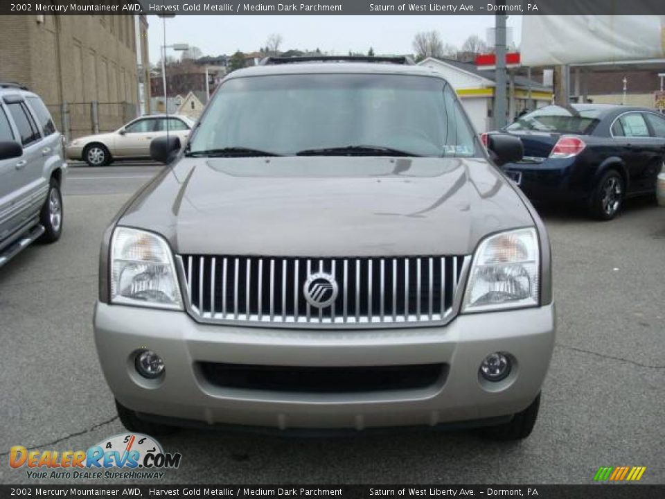 2002 Mercury Mountaineer AWD Harvest Gold Metallic / Medium Dark Parchment Photo #6