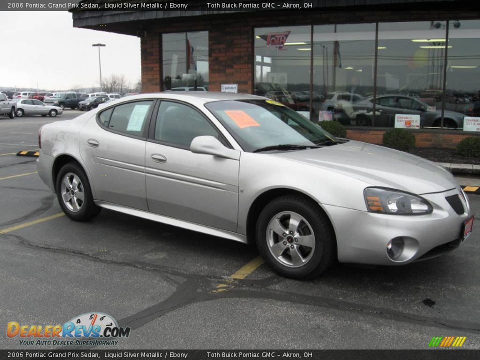 2006 Pontiac Grand Prix Sedan Liquid Silver Metallic / Ebony Photo #1