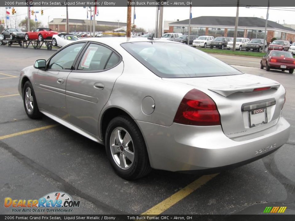 2006 Pontiac Grand Prix Sedan Liquid Silver Metallic / Ebony Photo #4