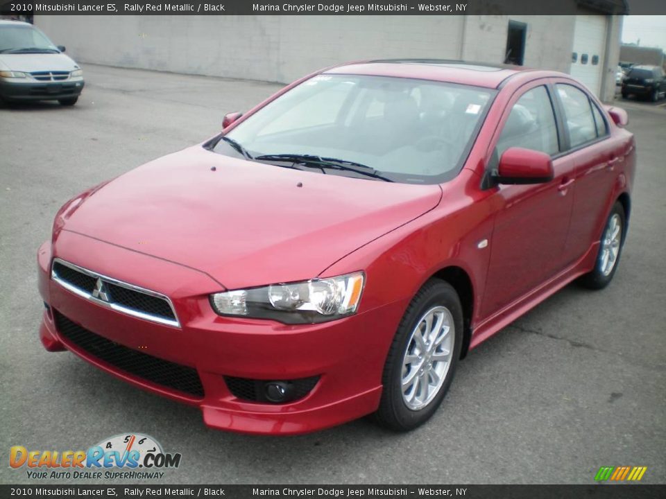 2010 Mitsubishi Lancer ES Rally Red Metallic / Black Photo #1