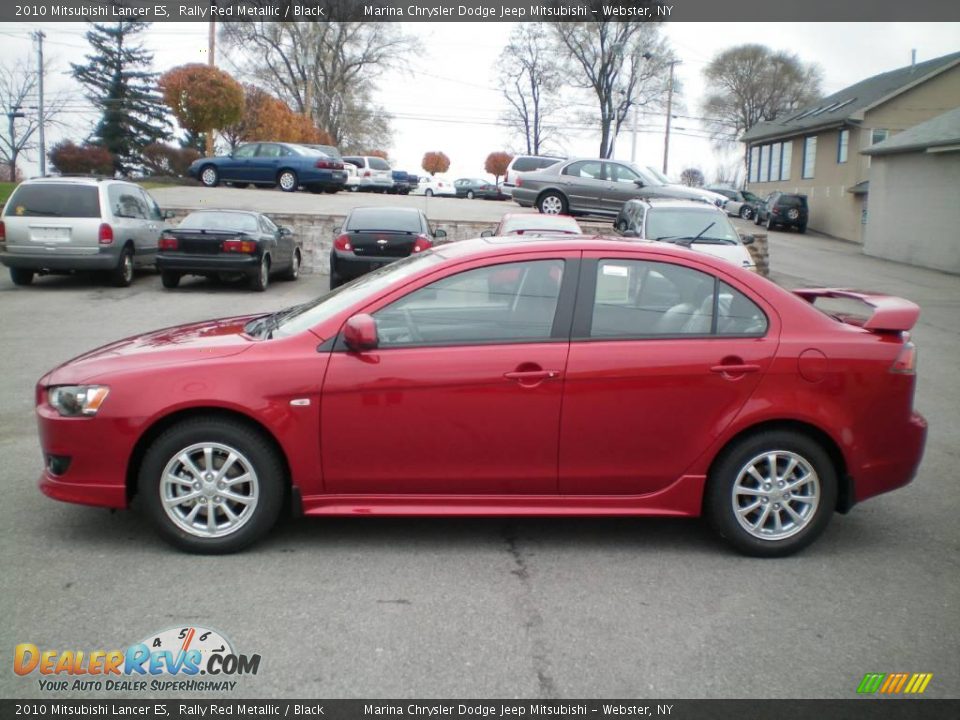 2010 Mitsubishi Lancer ES Rally Red Metallic / Black Photo #8