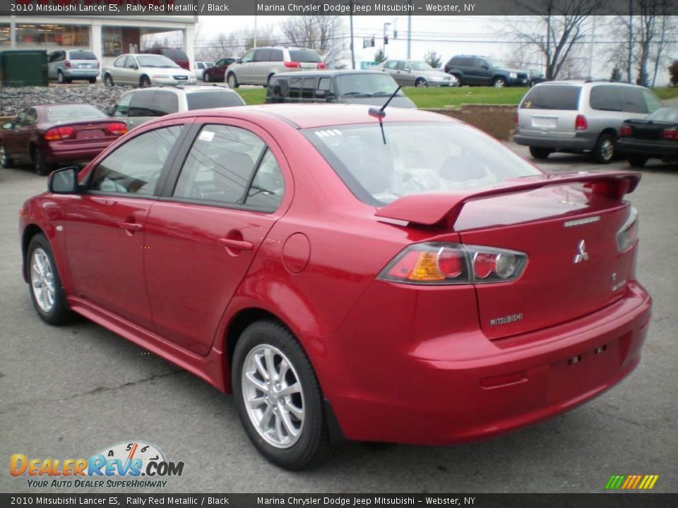 2010 Mitsubishi Lancer ES Rally Red Metallic / Black Photo #9