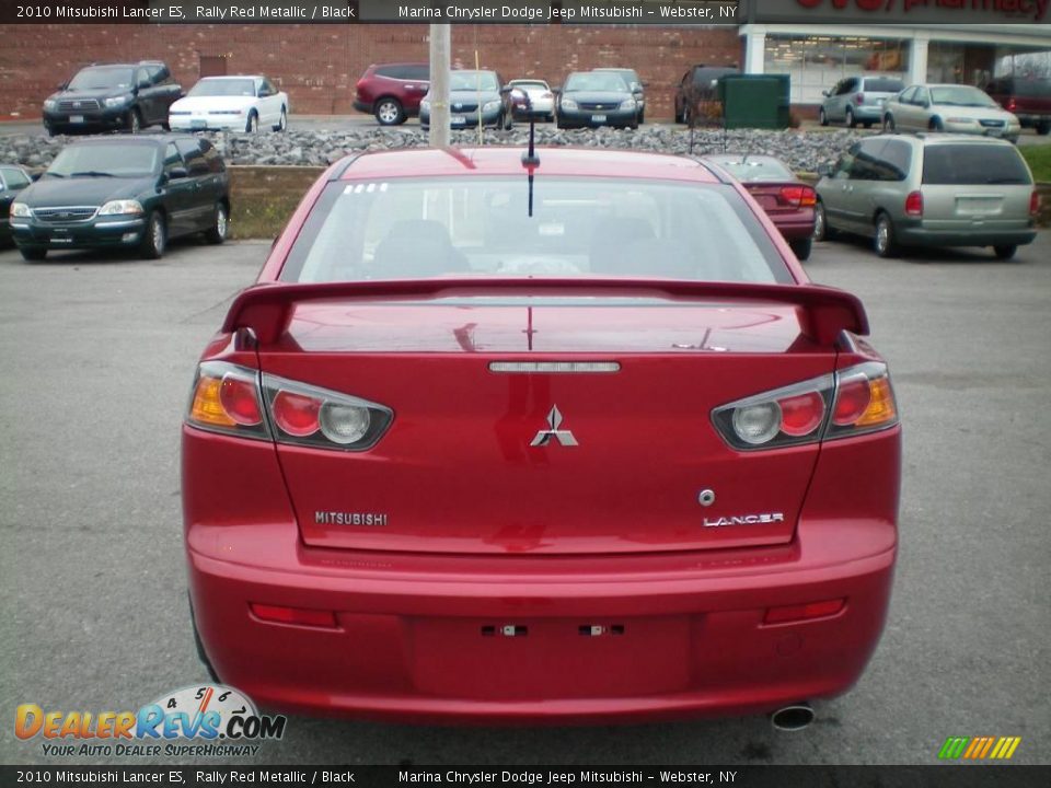2010 Mitsubishi Lancer ES Rally Red Metallic / Black Photo #10