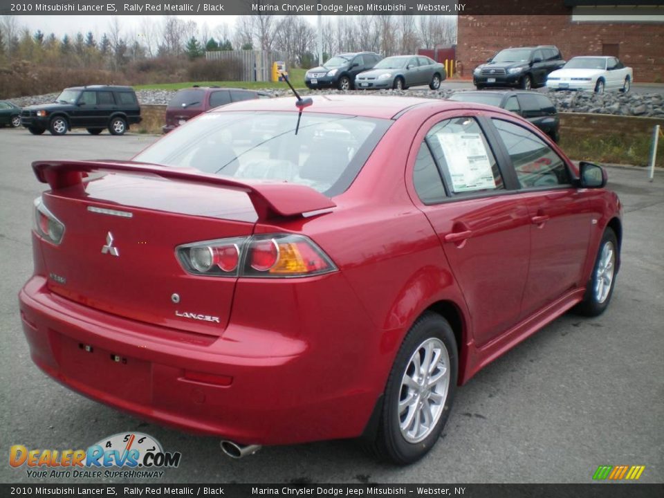 2010 Mitsubishi Lancer ES Rally Red Metallic / Black Photo #11