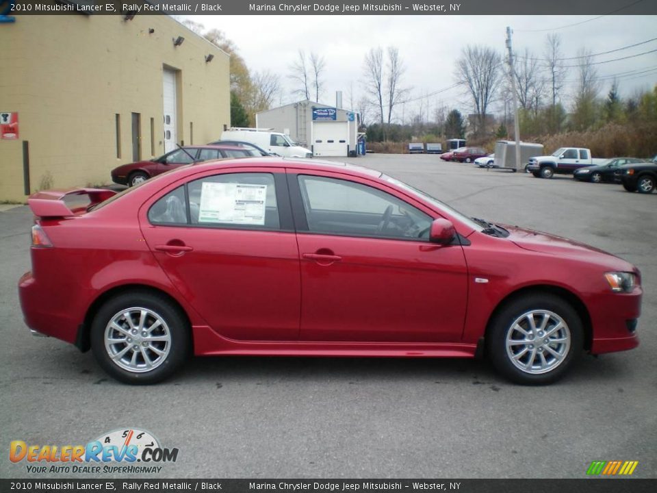2010 Mitsubishi Lancer ES Rally Red Metallic / Black Photo #12