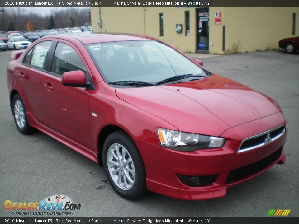 2010 Mitsubishi Lancer ES Rally Red Metallic / Black Photo #13