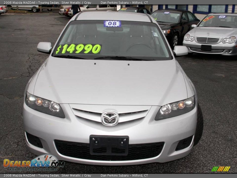 2008 Mazda MAZDA6 i Touring Sedan Silver Metallic / Gray Photo #2