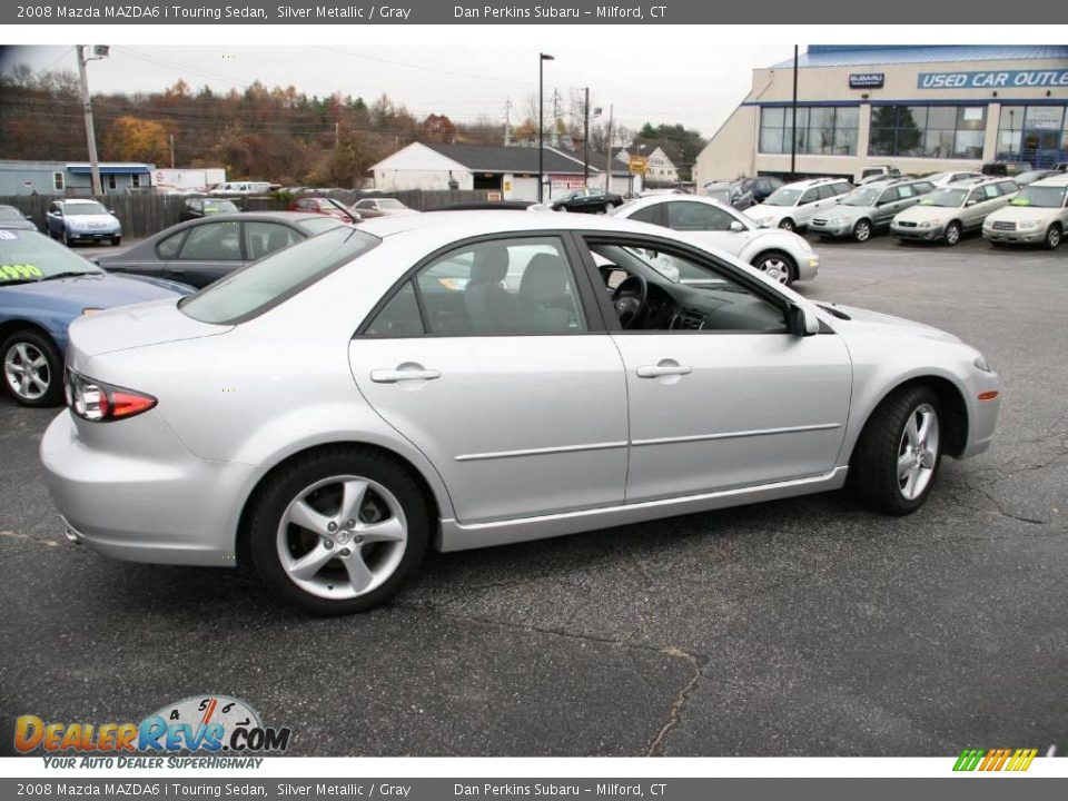 2008 Mazda MAZDA6 i Touring Sedan Silver Metallic / Gray Photo #4