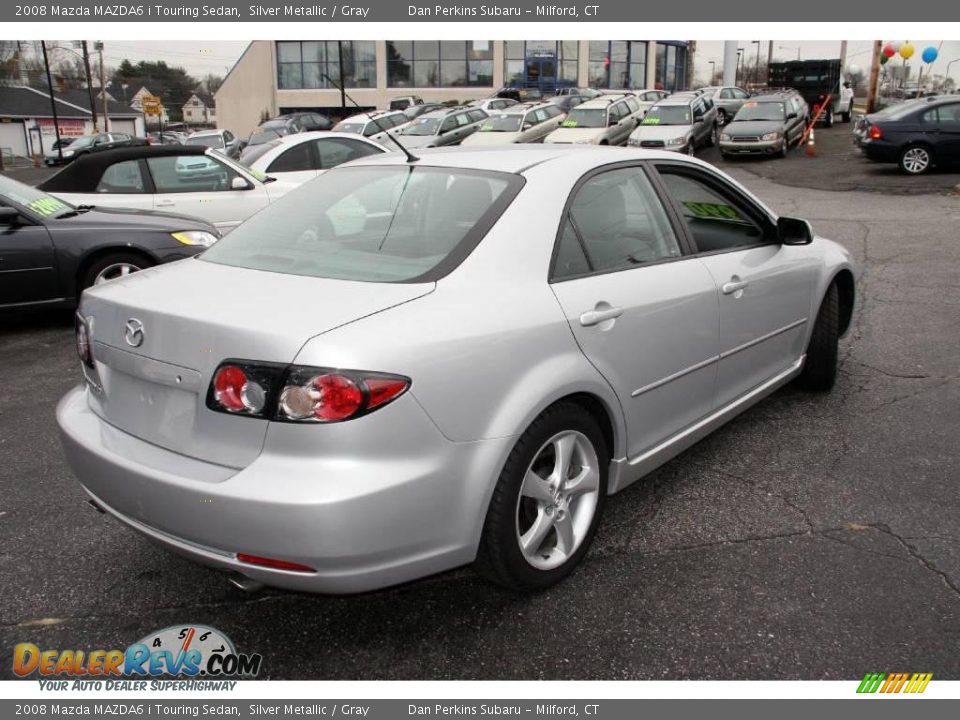 2008 Mazda MAZDA6 i Touring Sedan Silver Metallic / Gray Photo #5