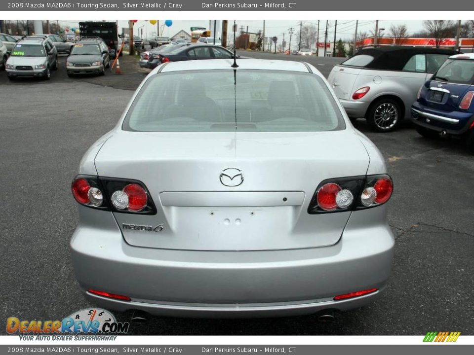 2008 Mazda MAZDA6 i Touring Sedan Silver Metallic / Gray Photo #6