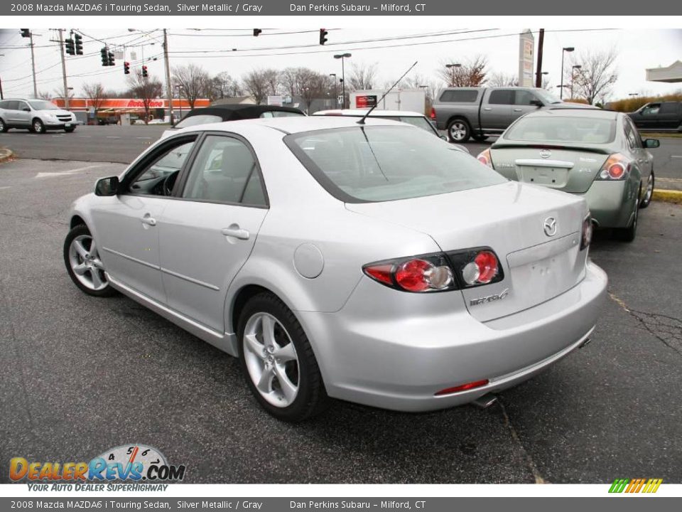 2008 Mazda MAZDA6 i Touring Sedan Silver Metallic / Gray Photo #8