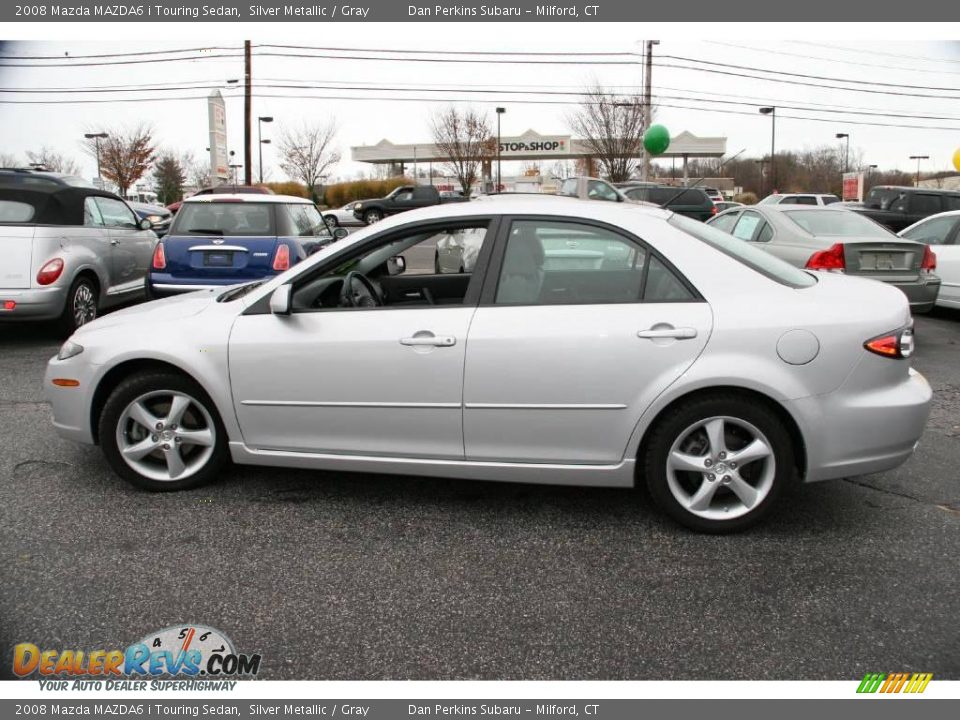 2008 Mazda MAZDA6 i Touring Sedan Silver Metallic / Gray Photo #9