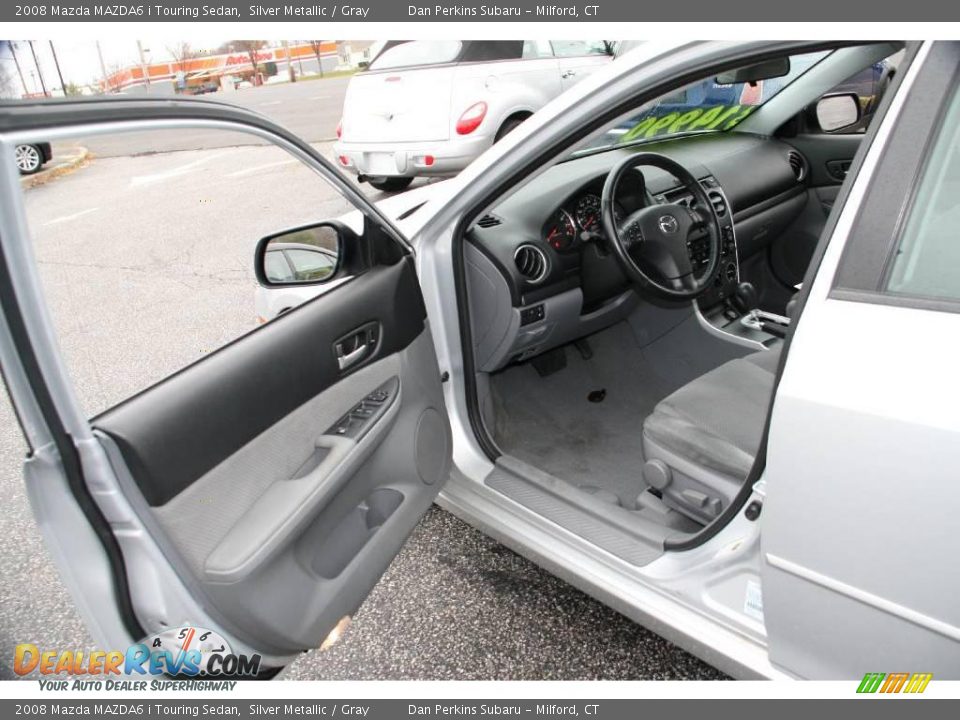 2008 Mazda MAZDA6 i Touring Sedan Silver Metallic / Gray Photo #10