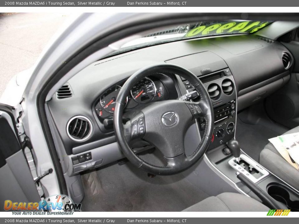 2008 Mazda MAZDA6 i Touring Sedan Silver Metallic / Gray Photo #11