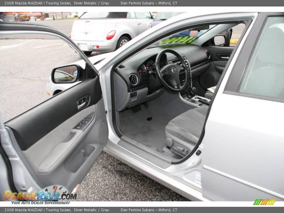 2008 Mazda MAZDA6 i Touring Sedan Silver Metallic / Gray Photo #12