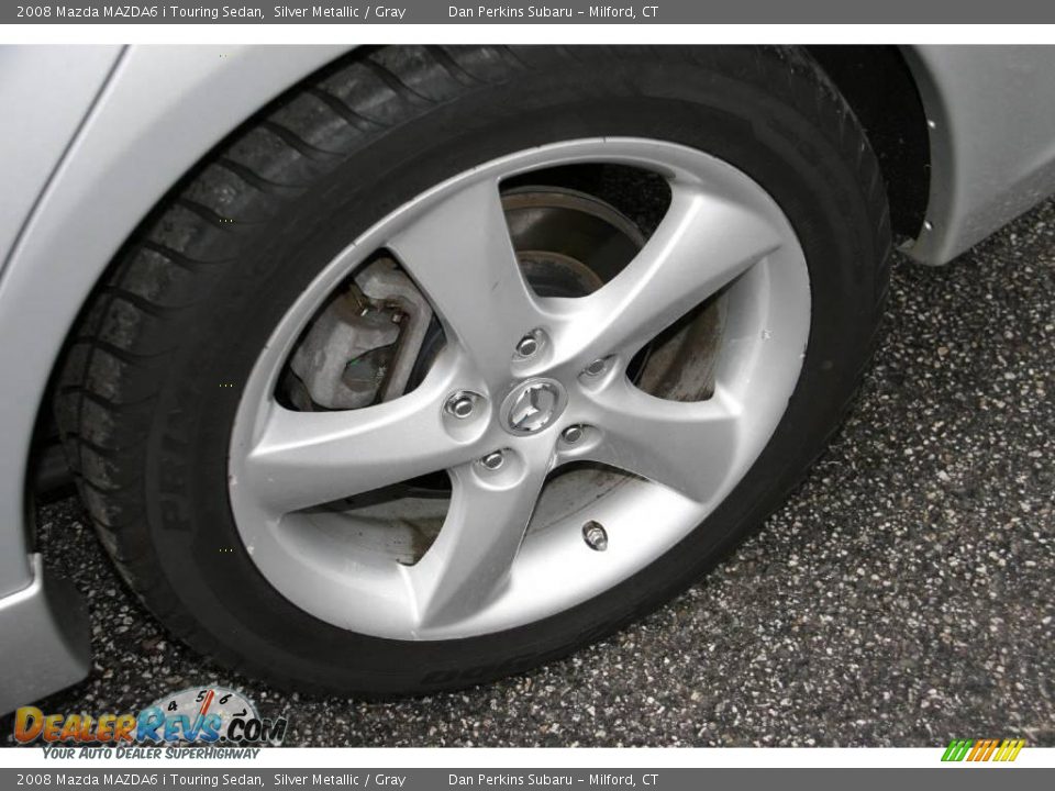 2008 Mazda MAZDA6 i Touring Sedan Silver Metallic / Gray Photo #19