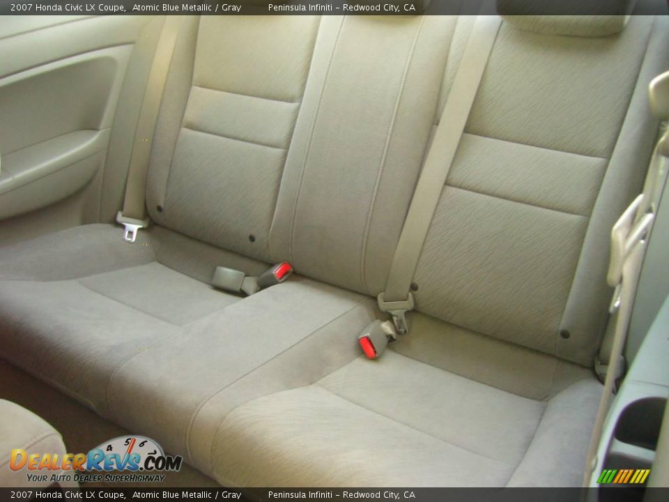 2007 Honda Civic LX Coupe Atomic Blue Metallic / Gray Photo #18