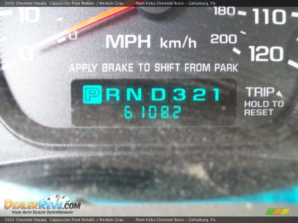 2003 Chevrolet Impala Cappuccino Frost Metallic / Medium Gray Photo #6