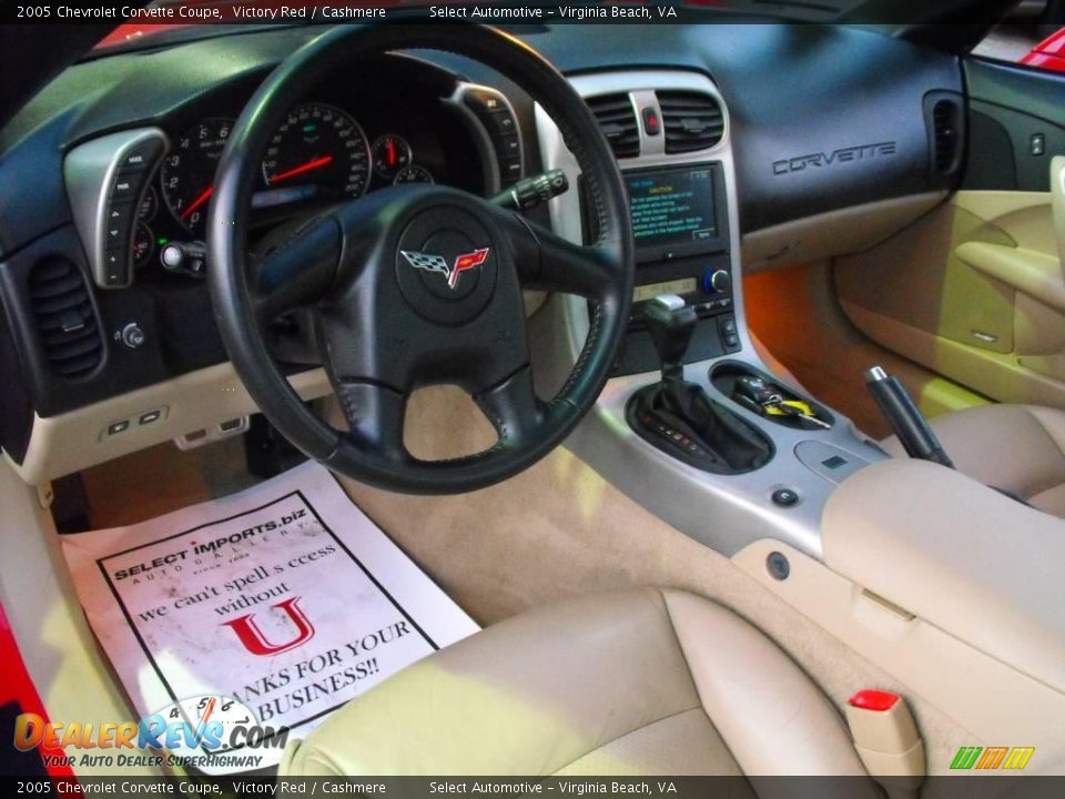 2005 Chevrolet Corvette Coupe Victory Red / Cashmere Photo #11