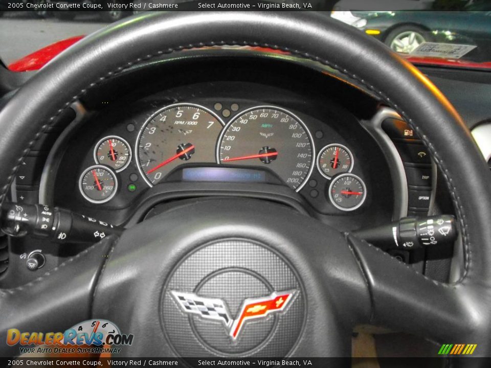 2005 Chevrolet Corvette Coupe Victory Red / Cashmere Photo #12