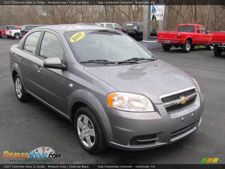 2007 Chevrolet Aveo LS Sedan Medium Gray / Charcoal Black Photo #5