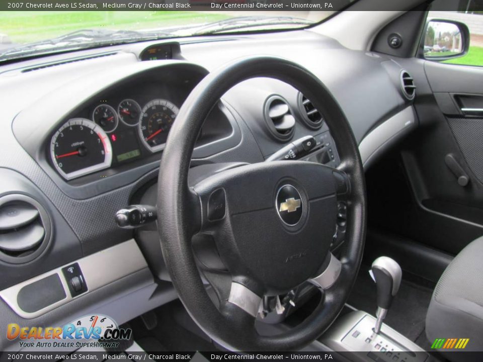 2007 Chevrolet Aveo LS Sedan Medium Gray / Charcoal Black Photo #8