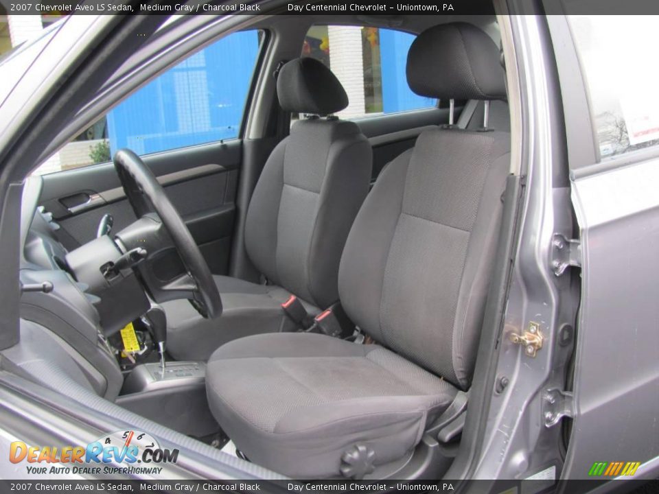 2007 Chevrolet Aveo LS Sedan Medium Gray / Charcoal Black Photo #9