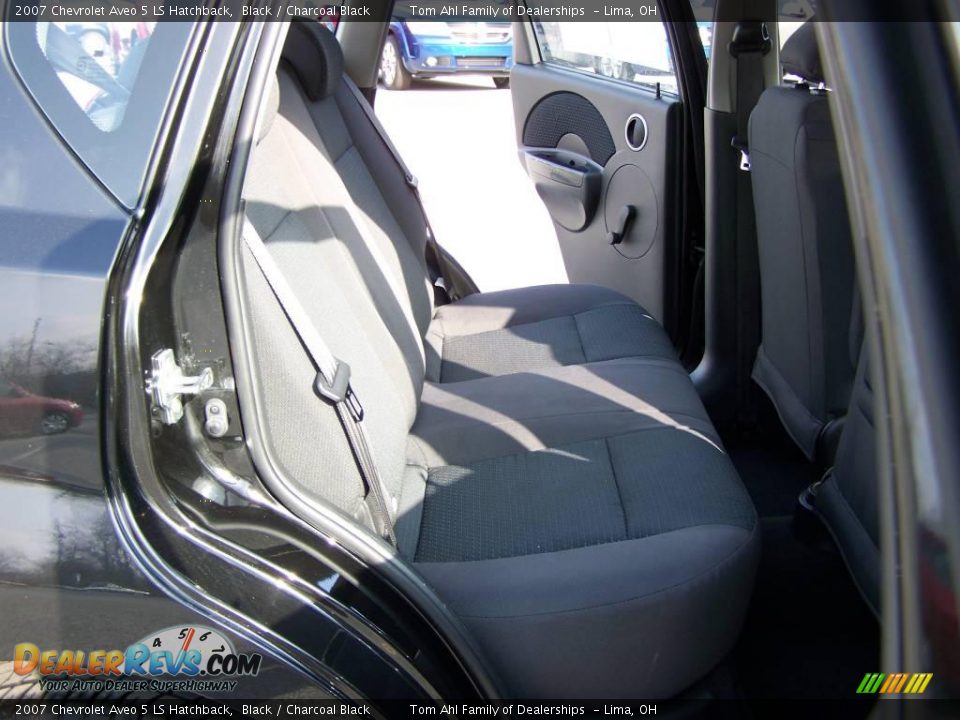 2007 Chevrolet Aveo 5 LS Hatchback Black / Charcoal Black Photo #12