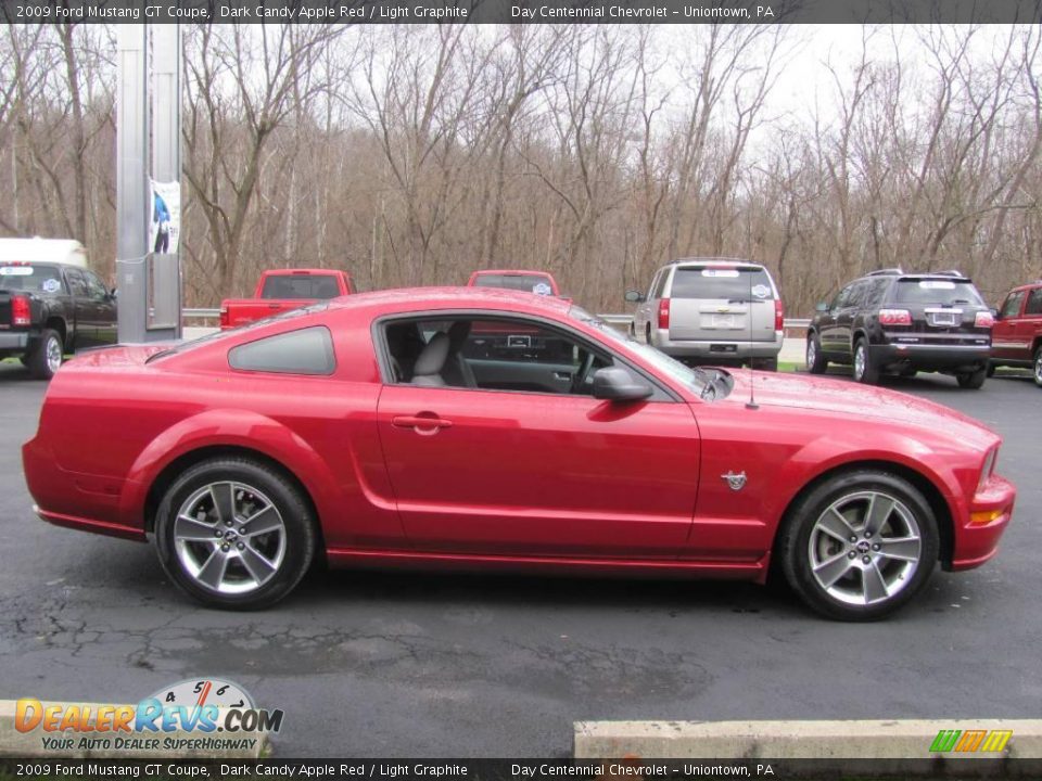 2009 Ford Mustang GT Coupe Dark Candy Apple Red / Light Graphite Photo #4