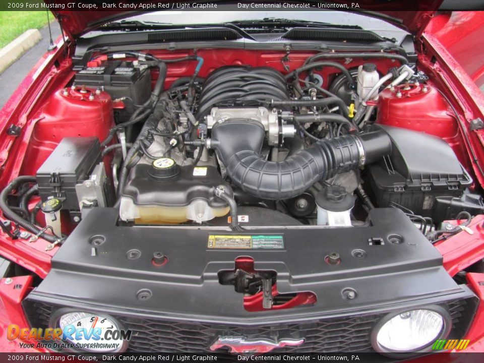 2009 Ford Mustang GT Coupe Dark Candy Apple Red / Light Graphite Photo #5