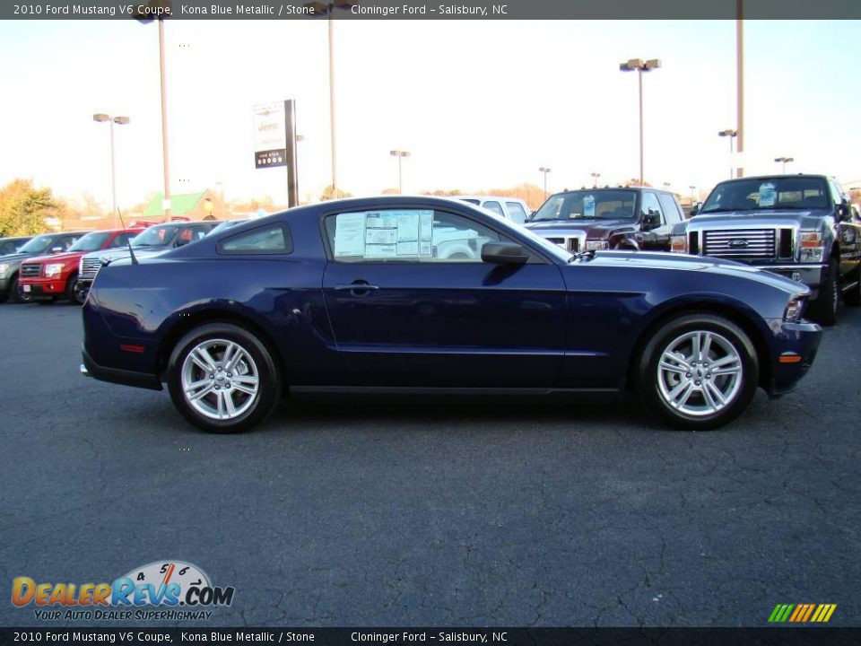 2010 Ford Mustang V6 Coupe Kona Blue Metallic / Stone Photo #2