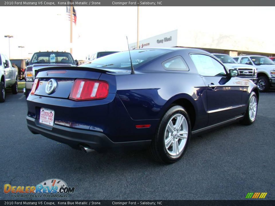 2010 Ford Mustang V6 Coupe Kona Blue Metallic / Stone Photo #3